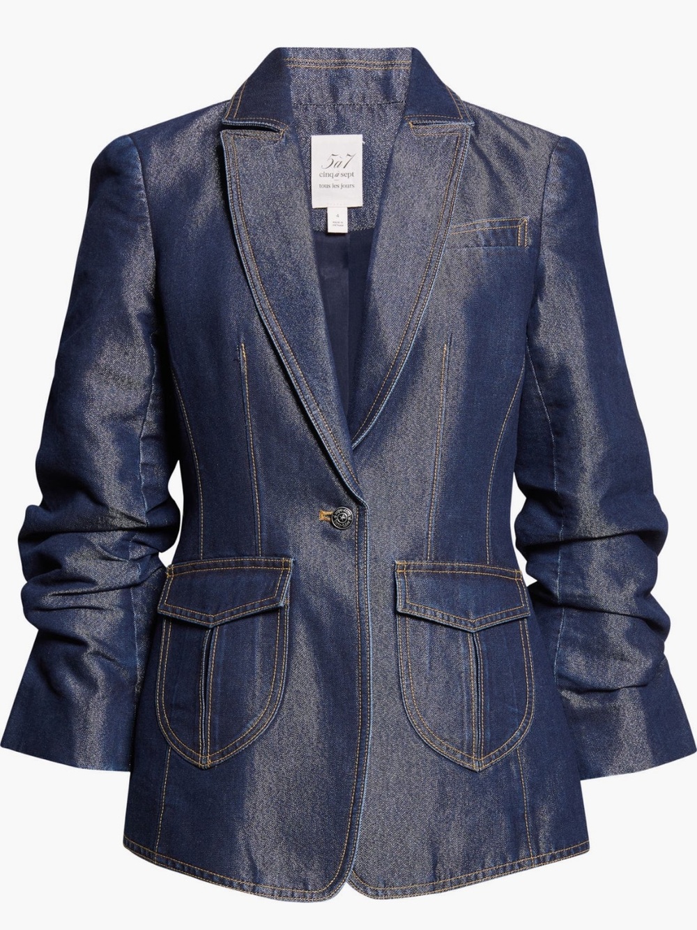 cinq a sept Louisa Denim Blazer NWT